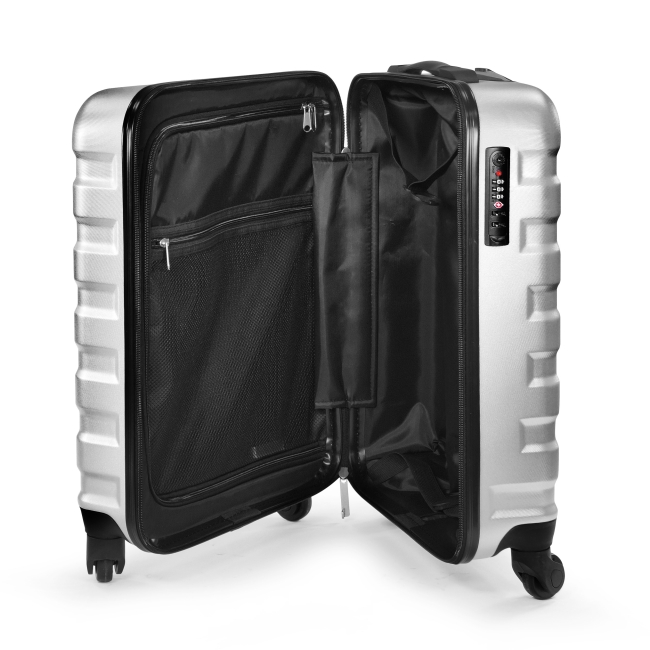 Vue 3 de Valise cabine PET ECOFLY
