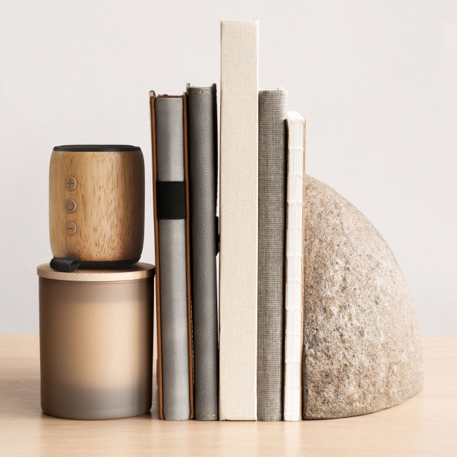 Vue 4 de Enceinte BT 4.0 bois