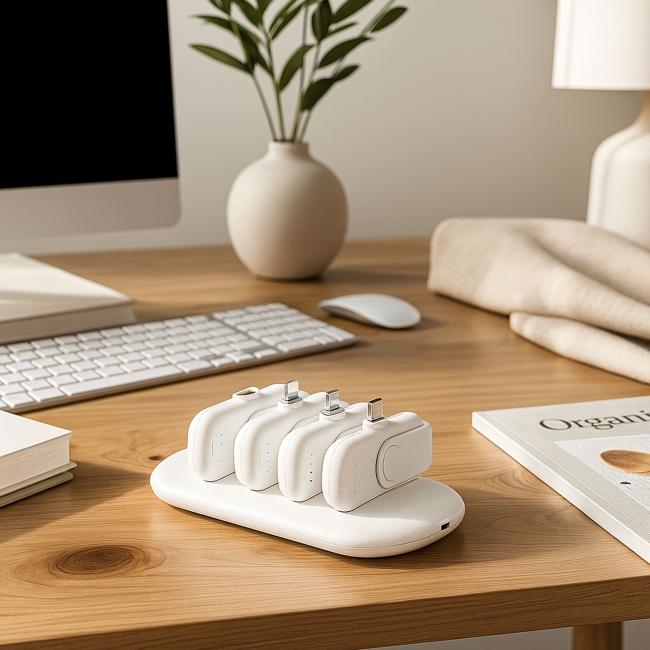 Vue 6 de Station 4 chargeurs x1000mAh