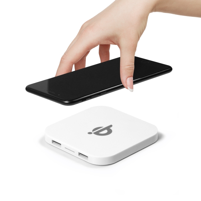 Vue 3 de Hub/chargeur 2USB INDU