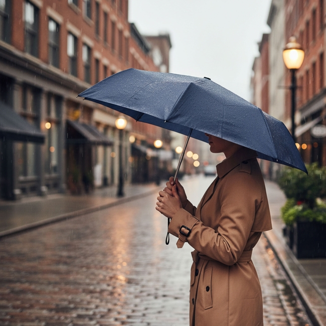Vue 4 de Parapluie pliable CLOUD