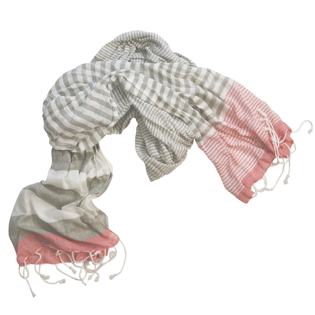 Vue 4 de Foulard à franges WIND