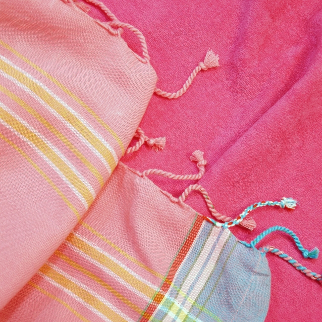 Vue 2 de Fouta/serviette 340g DUNE
