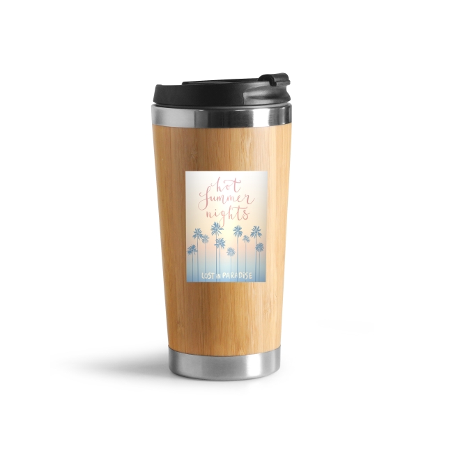 Vue 2 de Mug isotherme 410ml WOODYOU