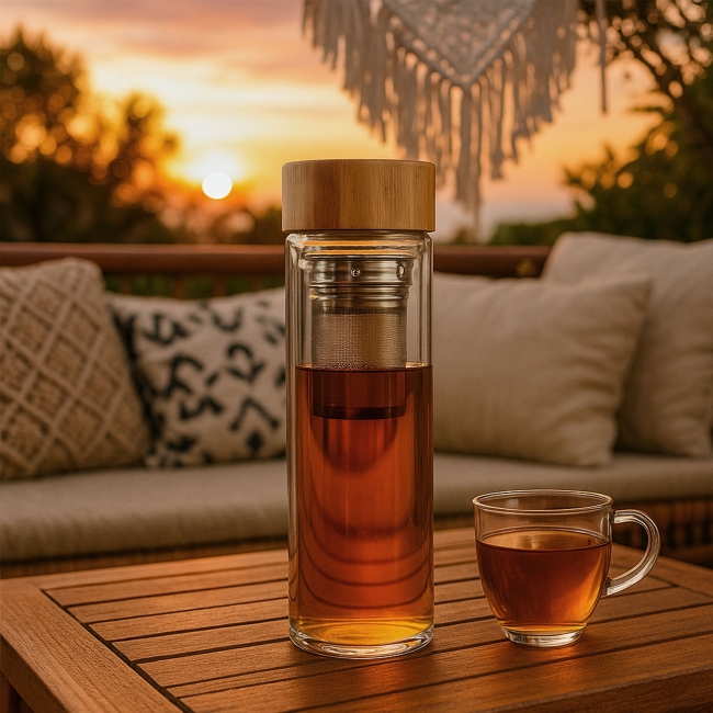 Vue 4 de Bouteille isotherme 420ml INFUZ