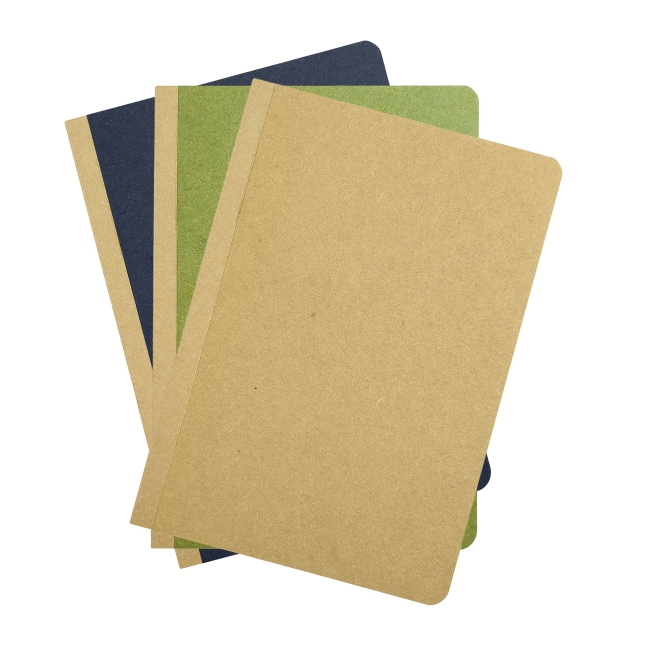 Vue 2 de Carnet A5 carton recyclé GOCAR12