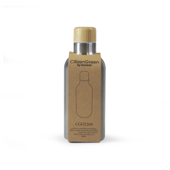 Vue 2 de Gourde en acier inoxydable 500ml INOXIGLOU
