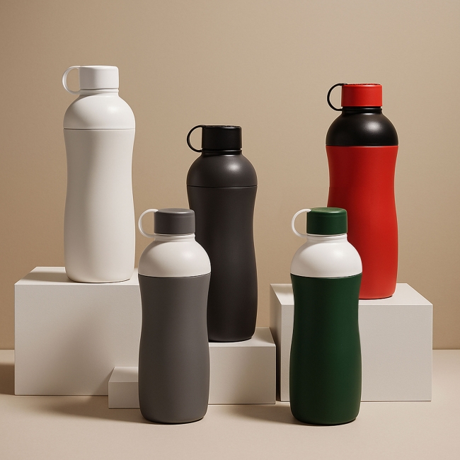Vue 5 de Gourde biosourcée 500ml SOIF