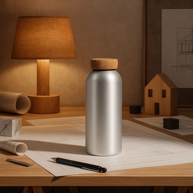 Vue 3 de Bouteille alu 600ml GOURALU