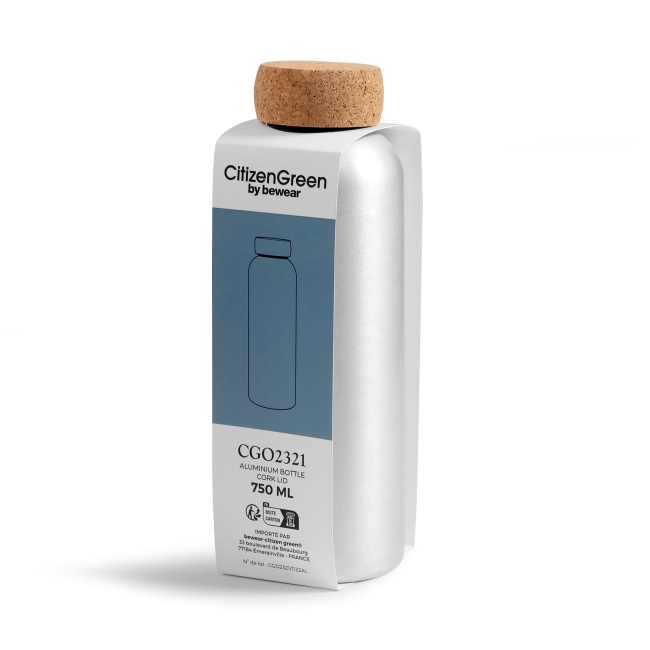 Vue 2 de Bouteille alu 750ml BOUTALU