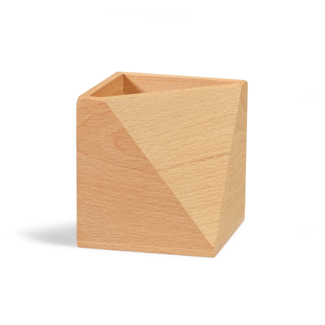 Vue 4 de Pot crayons bois HEXAWOOD