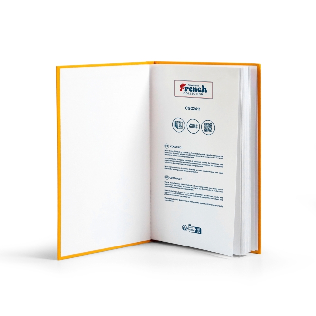 Vue 3 de Carnet A5 couverture rigide SCRIPTURA