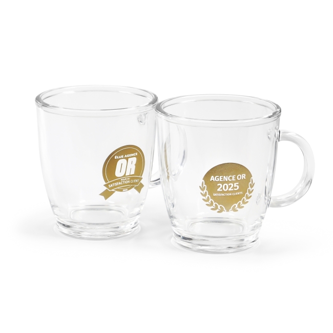 Vue 3 de Mug en verre 380ml MUGGY