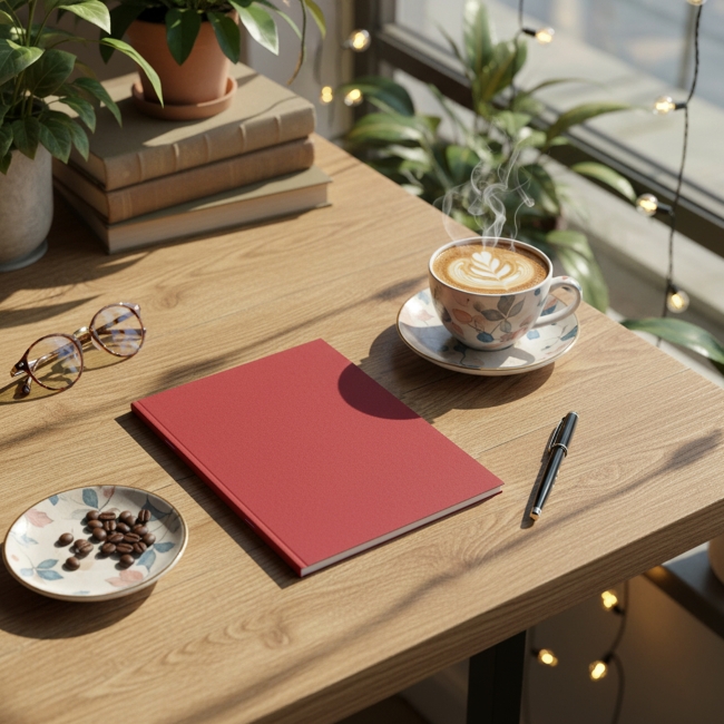 Vue 4 de Carnet slim A5 NOTITIA
