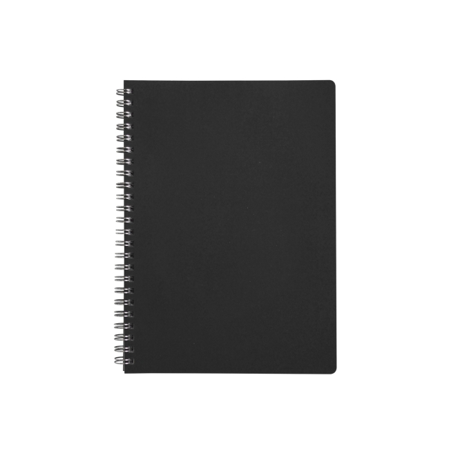 Vue 6 de Cahier spirale cuir régénéré A5 LIBER