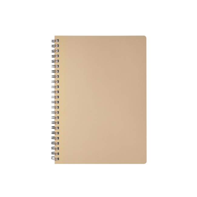 Cahier spirale cuir régénéré A5 LIBER