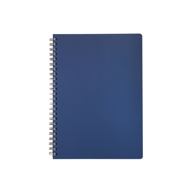 Vue 5 de Cahier spirale cuir régénéré A5 LIBER