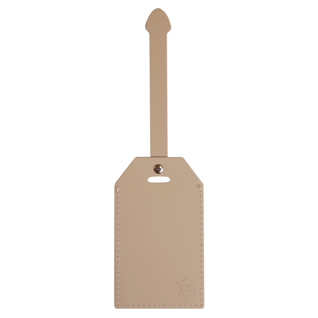 Etiquette bagage cuir régénéré MILOU