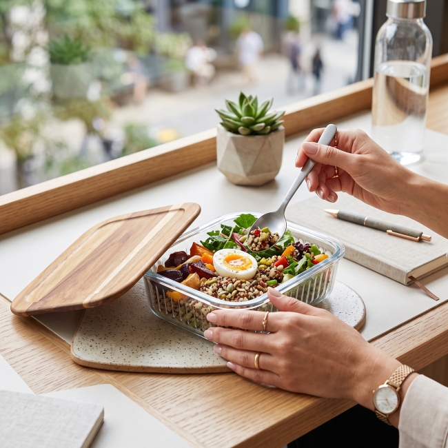Vue 9 de Boîte repas 1L borosilicate PURLUNCH