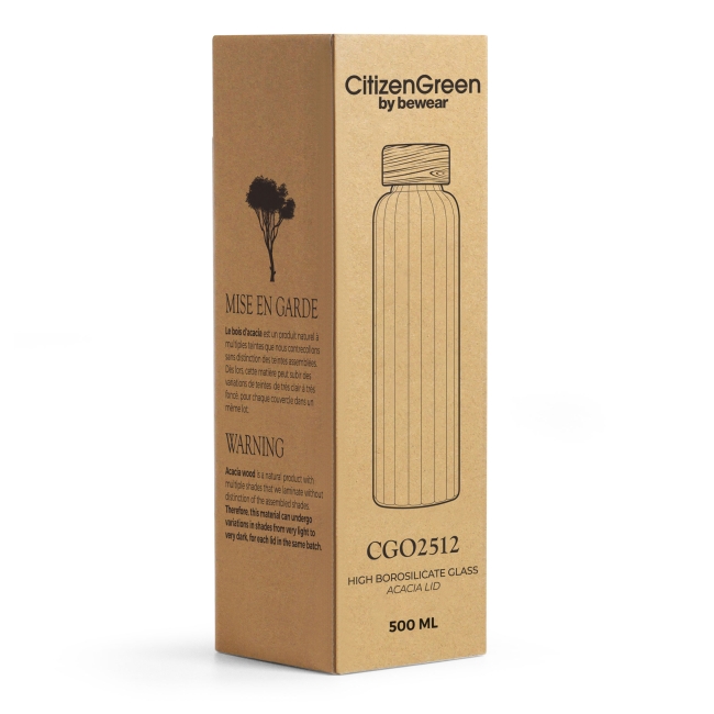 Vue 4 de Bouteille borosilicate 550 ml PURFLOW