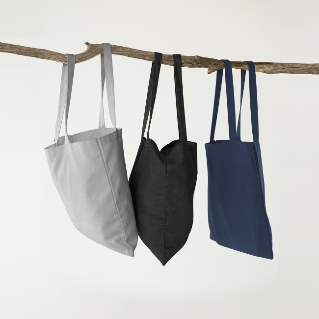 Vue 2 de Sac shopping coton bio BIOSHOP