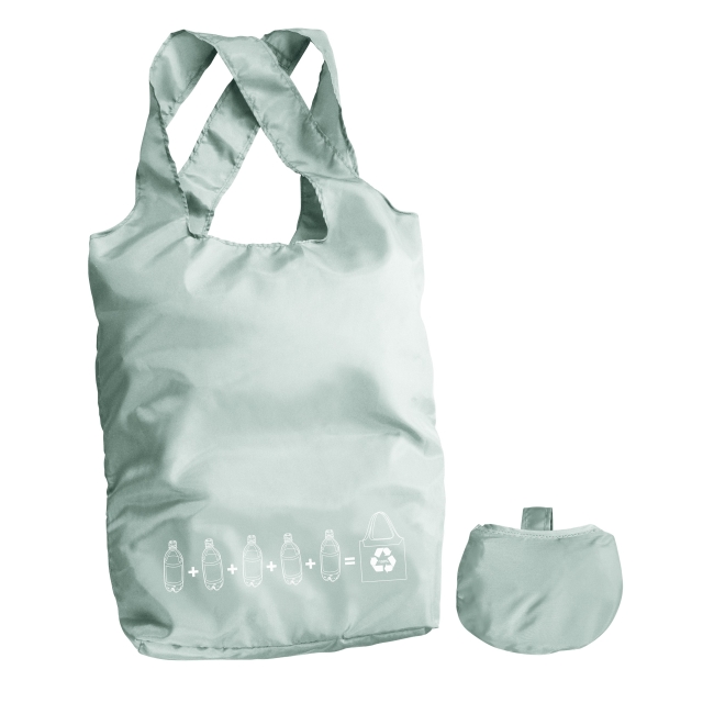 Vue 2 de Sac shopping polyester recyclé INZEPOCKET