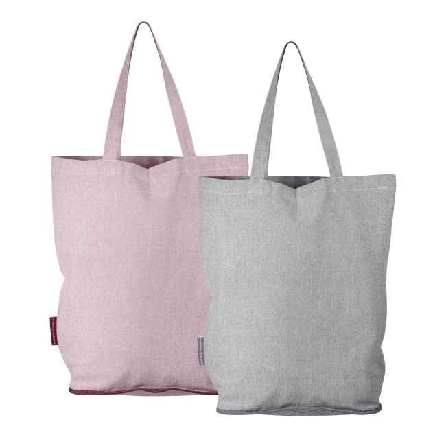 Vue 2 de Sac shopping coton recyclé 140g REECO