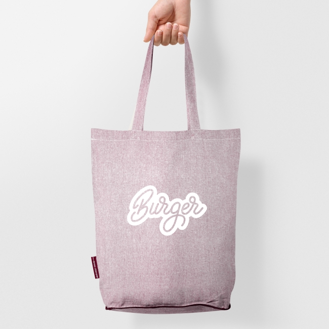 Vue 3 de Sac shopping coton recyclé 140g REECO