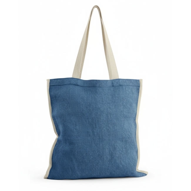 Vue 3 de Sac shopping réversible jute lavée TOPDAY