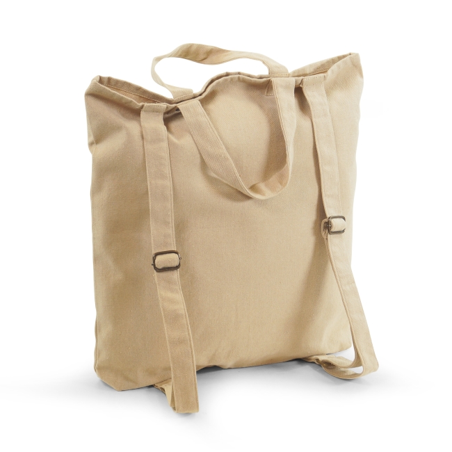Vue 3 de Sac à dos coton recyclé TOTEBACK