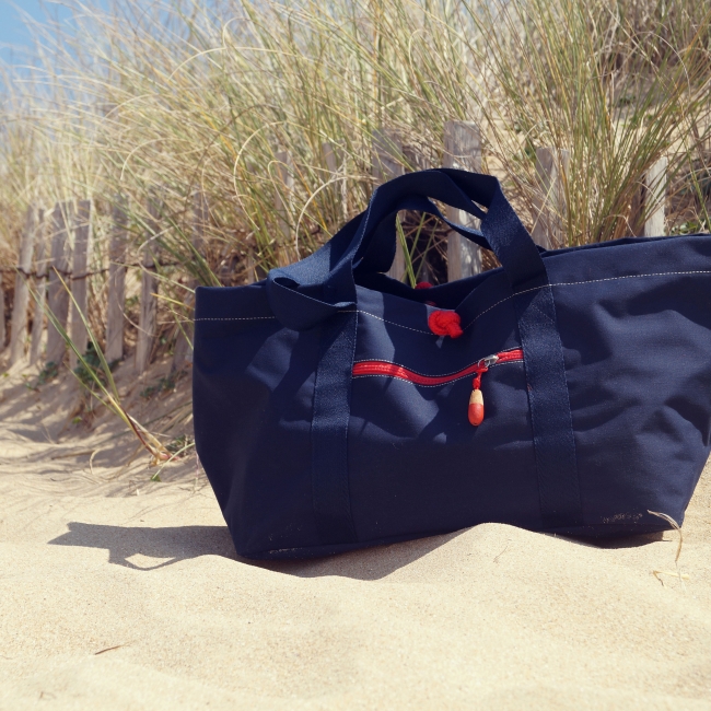 Vue 4 de Sac fourre-tout polyester recyclé CITIZEN BLUE