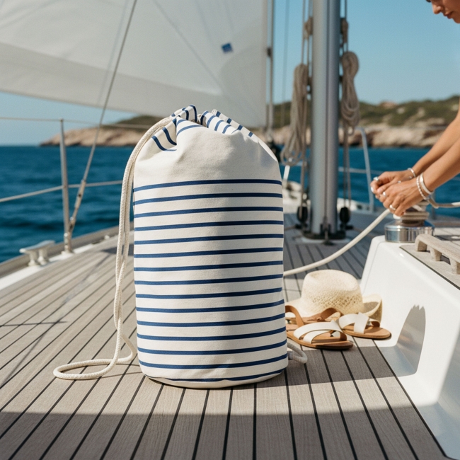 Vue 3 de Sac marin coton bio 220g BIOBEACH