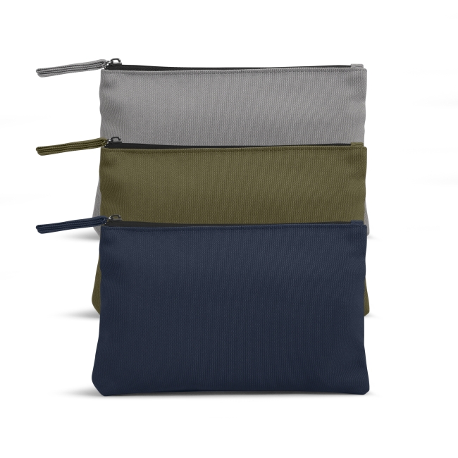 Vue 2 de Trousse zippée polyester recyclé REWAY