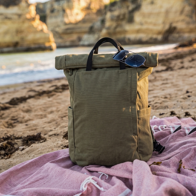 Vue 5 de Sac à dos polyester recyclé REWAY