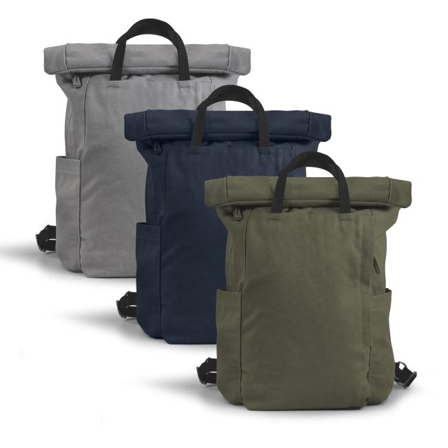 Vue 2 de Sac à dos polyester recyclé REWAY