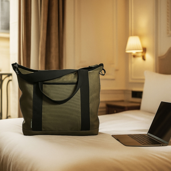 Vue 5 de Sac de voyage polyester recyclé REWAY