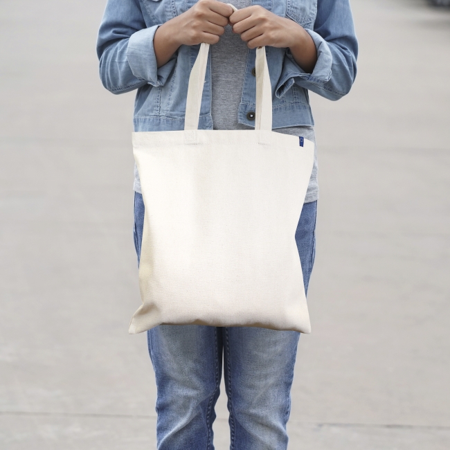 Vue 3 de Totebag coton bio 220g BIOTOTE