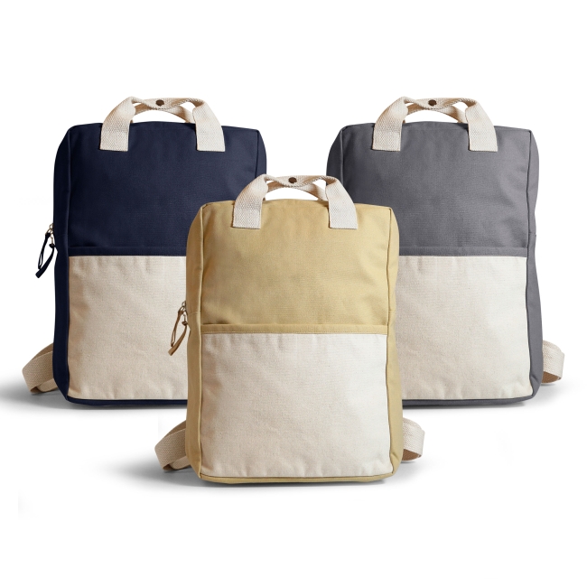 Vue 2 de Sac à dos coton bio 340g NATURBACK