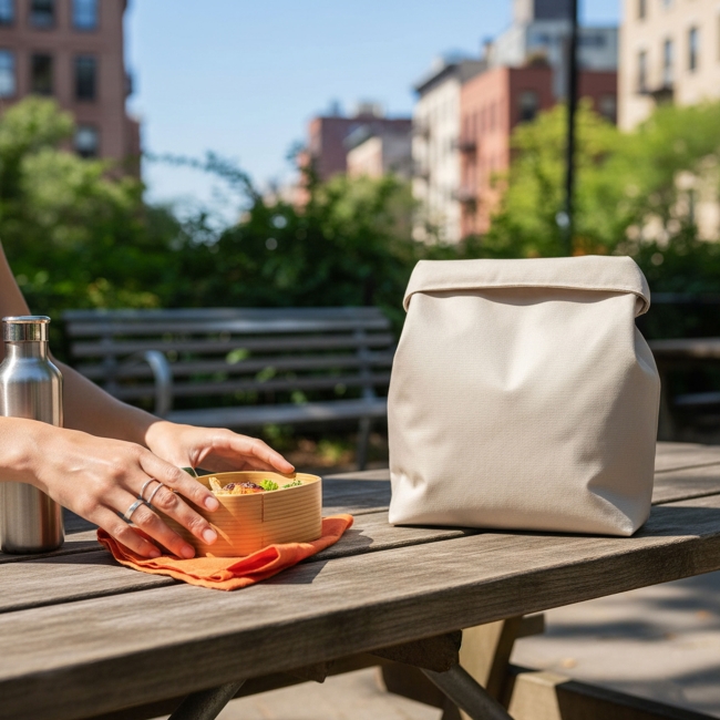 Vue 10 de Lunchbag polyester recyclé 230g SAVOR