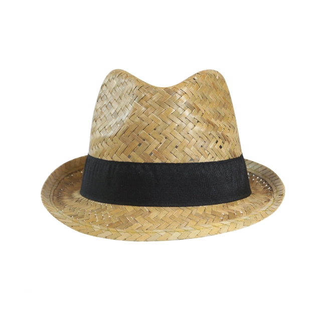 Vue 6 de Chapeau paille dorée DOULOS