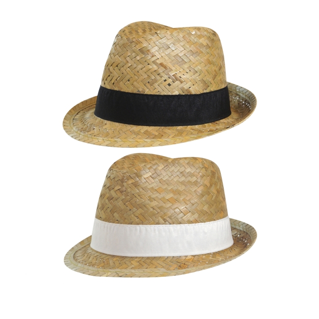 Vue 2 de Chapeau paille dorée DOULOS