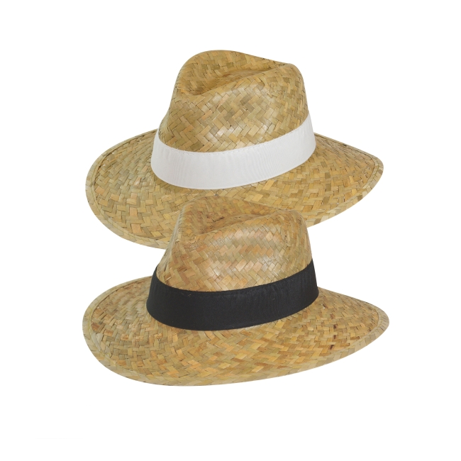 Vue 2 de Chapeau paille dorée PANAMA