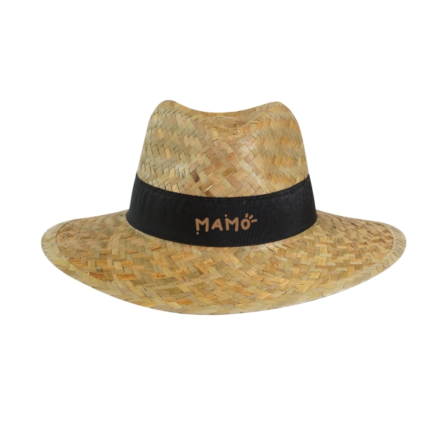 Vue 3 de Chapeau paille dorée PANAMA