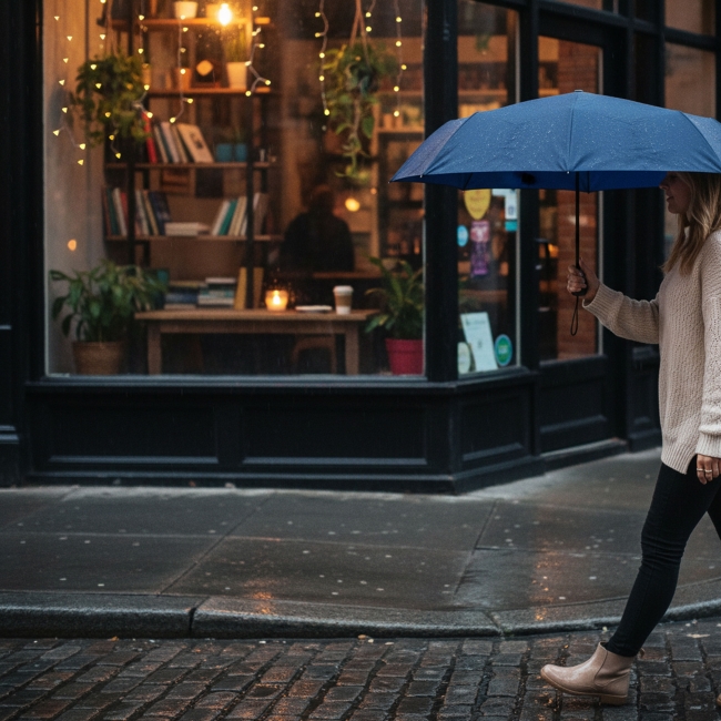 Vue 3 de Parapluie pliable ONDEE