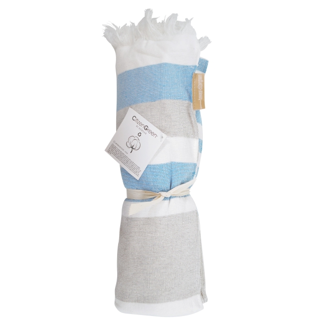 Vue 4 de Fouta / Serviette 470g ELMAR