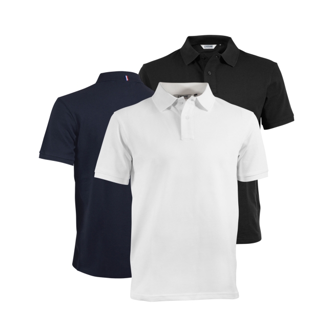 Vue 2 de Polo coton bio 220g ALBERTIN