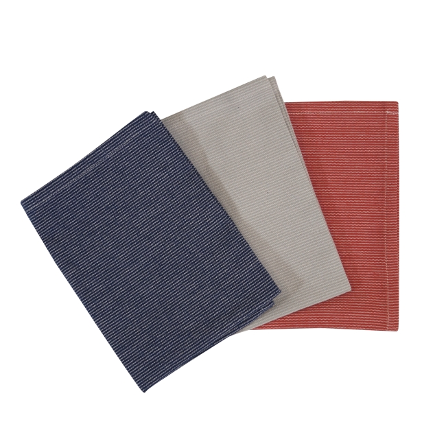 Vue 3 de Set tablier et torchon coton bio 170g STRIPCOOK
