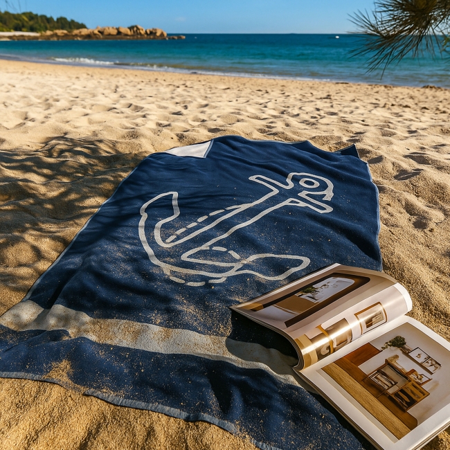 Vue 3 de Serviette SEAQUAL 450g ANCRE