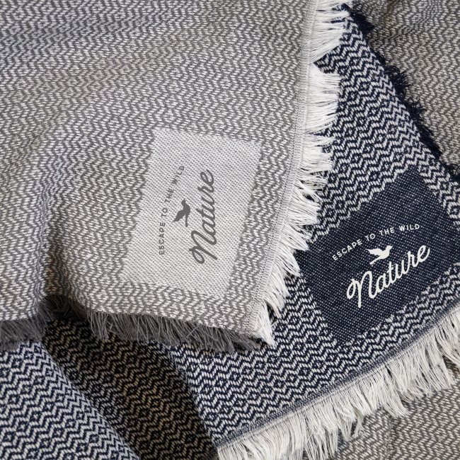 Vue 3 de Plaid polycoton recyclé 320g REWARM