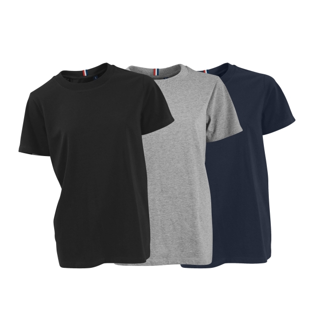 Vue 2 de Tee-Shirt femme coton bio 170g LUCIENNE